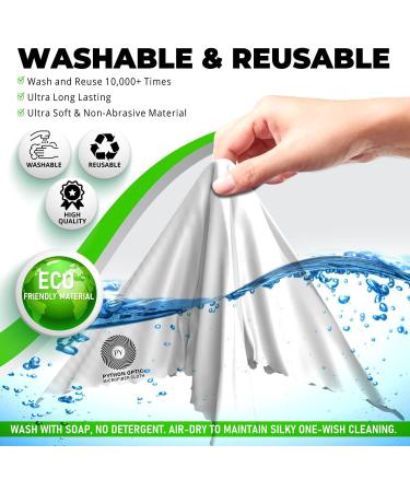 Python Premium Cloth for High Definition Lenses, Glasses & Screens - Large 12x16in Scratch-Free Cleaning & Polish Cloth - Buy Online on GoSupps.com