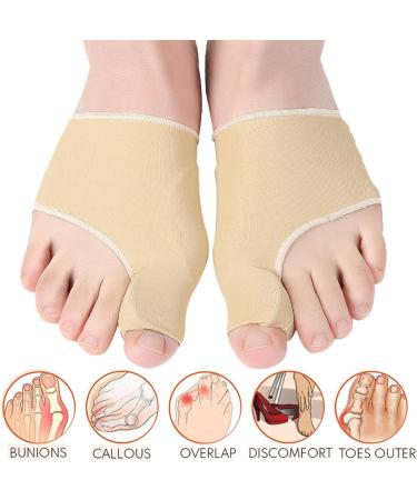 2 Pcs Bunion Corrector & Orthopedic Hallux Valgus Relief Splint | Beige Gel Pads & Non-Slip Support Brace - International Shipping Available - Buy Online on GoSupps.com