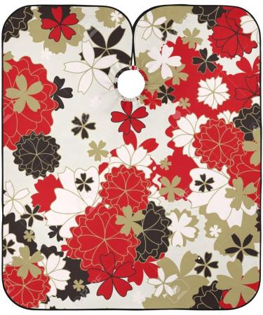 Buy Waterproof Barber Cape - Japanese Sakura & Cheetah Haircut Bib for Men & Women | Unisex Hair Cutting Cape - Buy Online on GoSupps.com