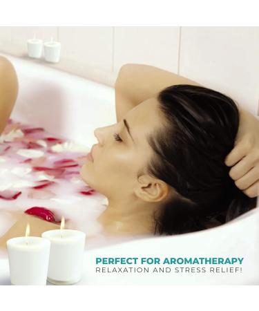 Coconut Oil Scented Candle | Organic Wax | All-Natural Long-Lasting Jasmine Scent | 37-Hour Clean Burn by Saavy Naturals - Buy Online on GoSupps.com