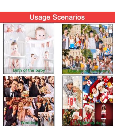 Hixingo Extra Large PU Photo Album - Wedding & Baby Photo Book for 200 Photos with Pergamine Cutting Leaves - International Shipping Available - Buy Online on GoSupps.com