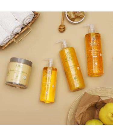 SBC Skincare Manuka Honey & Quince Body Wash - 500ml | Nourishing Shower Cream For All The Family | Body Wash For Dry And Irritated Skin | SLS And Soap Free - Buy Online on GoSupps.com