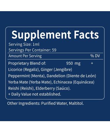 Licorice Root Extract Drops for Digestive Health Natural Herbal Bloating Relief and Immune Support Liquid Tincture Supplement with Dandelion Peppermint Ginger. extrato de Regaliz. 2oz Original 2 Fl Oz (Pack of 1) - Buy Online on GoSupps.com
