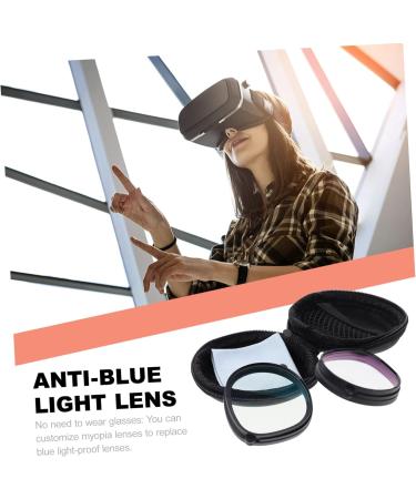 UKCOCO Blue Blocker Glasses with 3 Lens Cleaners & VR Accessories - Anti-Blue Light Blue Ray Glasses 2 Cases 3PCs - Optimize Your Vision - Buy Online on GoSupps.com