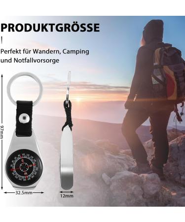 Portable Vintage Waterproof Pocket Compass | Mini Key Trailer Navigation Tool for Outdoor Adventures - Buy Online on GoSupps.com