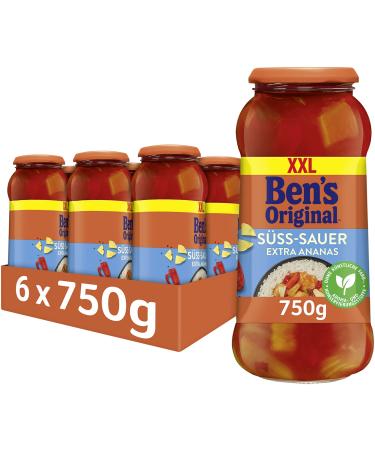 BEN'S ORIGINAL Ben's Original Sauce Sweet and Sour and Extra Pineapple 6 jars (6x 750g) Sweet and Sour & Extra Pineapple 750 g (pack of 6)