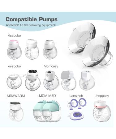 Kissbobo 21mm Flange Insert for Lansinoh, Medela, Elvie & More - Universal Breast Pump Shields - Buy Online on GoSupps.com