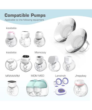 Flat Rate 19mm Milk Pump Accessories - Compatible with Kissbobo 1508/1506plus My-376 Mercozy S12 Pro/S9 Pro | Original Replacement (4 Pieces) - Buy Online on GoSupps.com