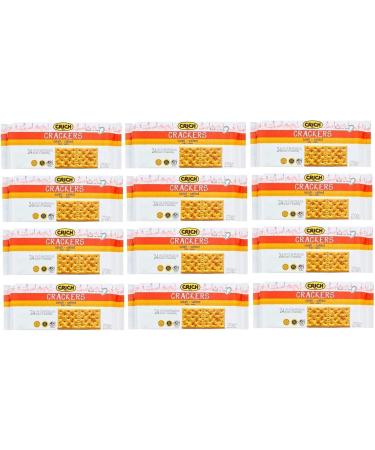 Crich Crackers Salati salati crackers with grains of salt and sourdough 250 g pack each pack contains 10 individual portions + 1 can of peach yoga iced tea 330 ml - Buy Online on GoSupps.com
