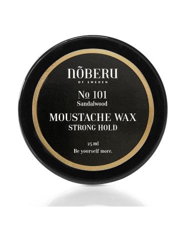 Noeberu Moustache Wax -Strong Hold Sandalwood 25ml