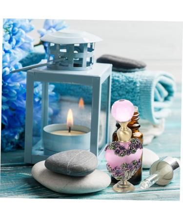 Angoily Dubai Essential Oil Bottle Perfume Container Clear Container Aromatherapy Bottle Empty Perfume Retro Decor Perfume Sample Bottle Flowers Decoration Essence Glass Desktop - Buy Online on GoSupps.com