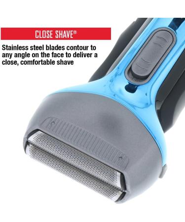 Buy Barbasol Electric Wet & Dry Foil Shaver | Stainless Steel Blades & Pop-Up Trimmer | International Shipping Available - Buy Online on GoSupps.com
