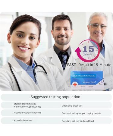 H. Pylori Helicobacter Pylori Detection Test Kit - Quick 10-15 Minute Home Testing - Highly Accurate & Easy to Use - Buy Online on GoSupps.com