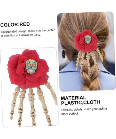 FRCOLOR Girls Hair Accessories Hair Clips for Girls Decor Hair Jewelry Gothic Hair Accessories Girls Hair Clips Halloween Party Hair Clips Women Hairpins Women's Ornaments Plastic Prom - Buy Online on GoSupps.com