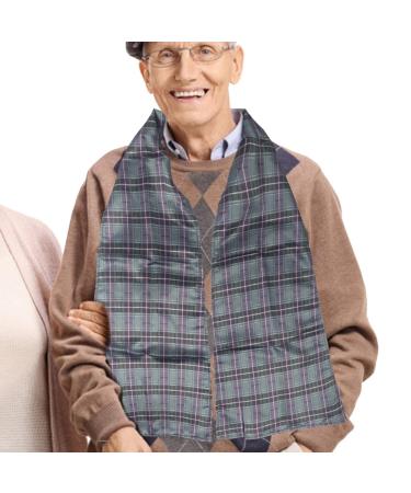 Adult Bibs | Reusable Clothing Protectors & Adult Bibs for Eating Dignified Alternative to Bib Dining Scarf for Elderly Senior Citizens Fovolat