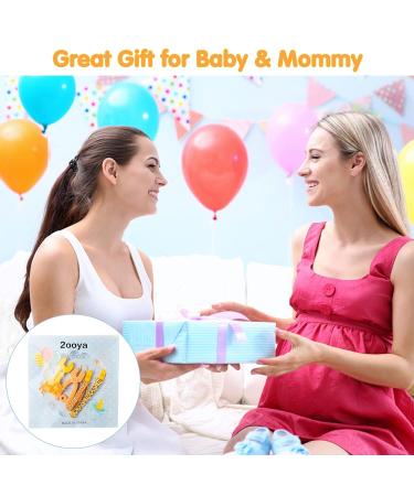 4Pack Silicone Teething Toys for Babies 0-12 Months | BPA Free Chew Relief Toys with Clip | Molar Teether Keepsake Gifts | Orange+Yellow - Buy Online on GoSupps.com