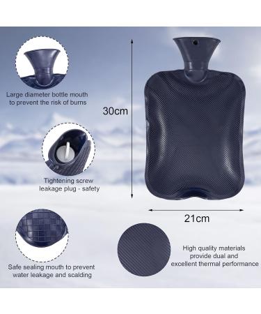 Buy Soft Plush Hot Water Bottle 2L - Large Hand Warmer & Bed Bottle with Cover | International Shipping - Buy Online on GoSupps.com