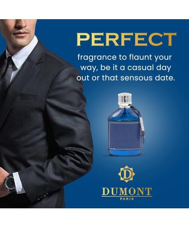 Dumont NITRO BLUE - 3.4oz - Eau De Parfum - Men s Perfume with Fruity Floral Woody & Masculine Fragrance - Long Lasting Cologne Mist & Body Spray - for Him - Buy Online on GoSupps.com