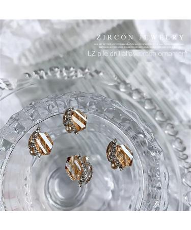 FEIlei Nail Crystal Rhinestones 3D Nail Diamonds Glass Metal Nails Gems Jewels Stone - Buy Online on GoSupps.com