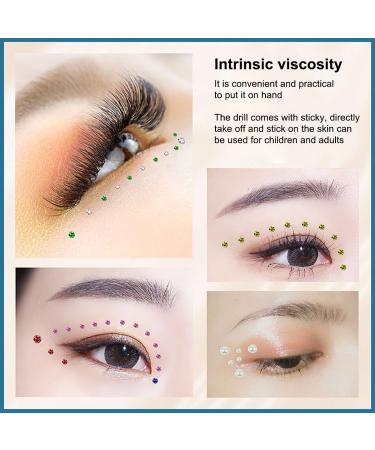 Rhinestone Stickers 3/4/5mm - 15 Colors Self-Adhesive Face Gems for Makeup & Crafts | Body Bling Jewels & Eye Decals for Women & Girls - Buy Online on GoSupps.com
