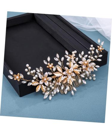 BELLIFFY Headgear Bride Wedding Hair Comb Bridal Flower Hair Comb Wedding Headdress Wedding Pearl Hair Comb Bridal Headpieces for Wedding Bridal Hair Accessories Wedding Hair Accessories - Buy Online on GoSupps.com