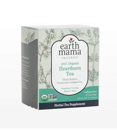 Earth Mama Organic Heartburn Tea Bags for Occasional Pregnancy Heartburn 16-Count (Multi-Pack) - Buy Online on GoSupps.com