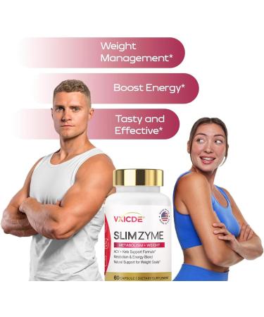 VXICDE Apple Cider Vinegar Capsules 500mg 60 Vegetarian Capsules - Natural Vegetarian Non-GMO and Gluten Free - Buy Online on GoSupps.com