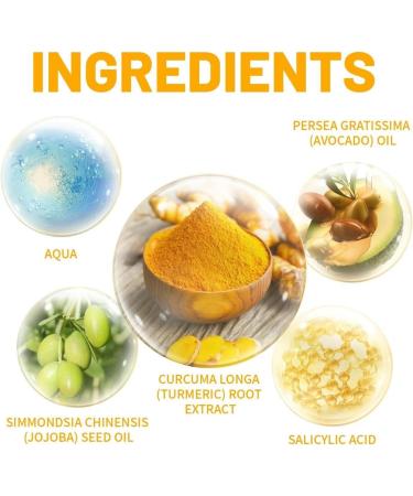 Turmeric Salicylic Acid Facial Cleanser - Turmeric Face Wash - Deep Cleansing Foaming Turmeric Face Cleanser - Face Care - Face Wash Women - Clean and Clear Face Wash for Removing Acne & Impurities - Buy Online on GoSupps.com