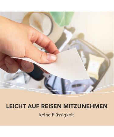 Cosmeau Sustainable Detergent Leaves for Wool & Silk - Fresh Spring Scent - 10 Plastic-Free Leaves - Up to 20 Washes - Eco-Friendly Travel Solution - Buy Online on GoSupps.com