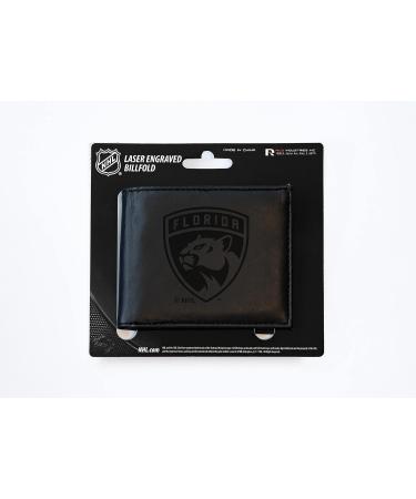 Rico Industries NHL Florida Panthers Laser Engraved Billfold Wallet - Brown | Premium Official Merchandise Perfect Gift for Fans - Buy Online on GoSupps.com