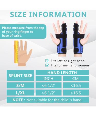 Fibee Boxer Fracture Splint - Adjustable Pinky Finger Brace for 4th/5th Finger - Metacarpal Support for Arthritis, Fractures, Mallet Finger - S/M Size - Buy Online on GoSupps.com