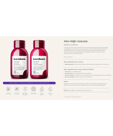 Buy Aim High Volume Conditioner 10.14 oz - Vegan Formula for Fine Heavy Hair | Moisturizing Tiger Grass & Vegetable Protein - Buy Online on GoSupps.com