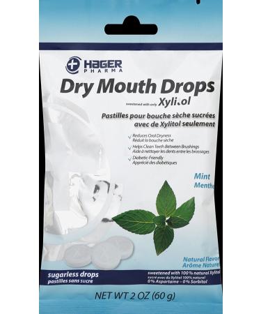Hager Pharma Dry Mouth Drops - Mint - 2 Oz2