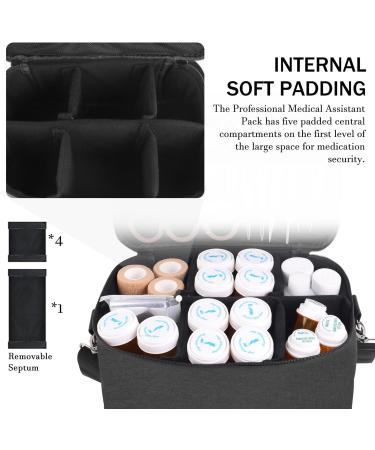 Pill Bottle Organizer Bag - Medication Storage & Travel Case with Shoulder Strap - Buy Online on GoSupps.com
