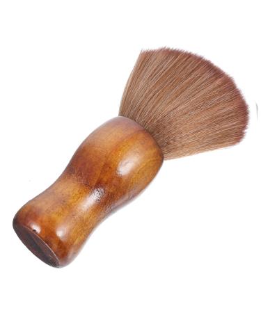 minkissy 1pc Hairdressing Tool Hairdressing Neck Duster Hair Sweep Wood Neck Duster Barber Neck Brush Beard Brush Shaving Brush Barber Hair Brush Epilator Wooden Clean
