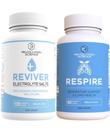 REVIVER Ultimate Cardio & Endurance Bundle - Keto Electrolyte Pills - Lung Cleanse and Detox & Lung Support Supplement - Electrolyte Tablets Salt Tablets