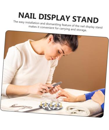 HAPINARY Fake Nail Stand 2 Sets magnetic supplies nail display stand nail frame nail stand for press press on nails holder with base Acrylic exercise rack press on artificial nails holder - Buy Online on GoSupps.com