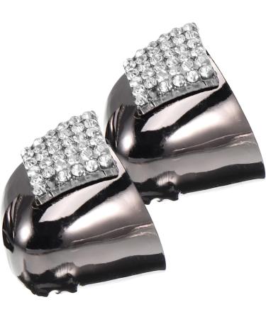 Sherchpry High Heels Toe Covers - 2 Pairs Leather Protectors for Weddings & Graduations | Pointed Tip Metal Sleeves & Boot Accessories - Buy Online on GoSupps.com