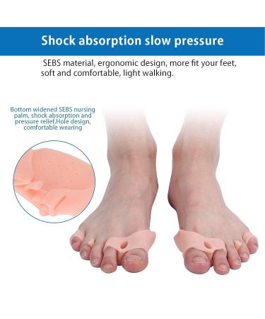5 Pairs Soft Gel Toe Separator Spacers for Bunion Valgus Correction - Buy Online on GoSupps.com