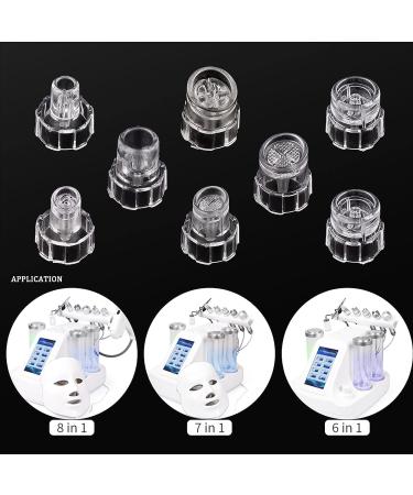 Elitzia Plastic Hydro Dermabrasion Microdermabrasion Heads 8pcs Set - Skin Cleaning Tool Beauty Machine Replacement Parts - Buy Online on GoSupps.com