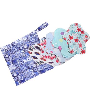 Healeved 5 Sets Washable Incontinence Napkins & Menstrual Pads for Women - Bamboo Fabric with Wings - Eco-Friendly Comfortable Protection - Buy Online on GoSupps.com