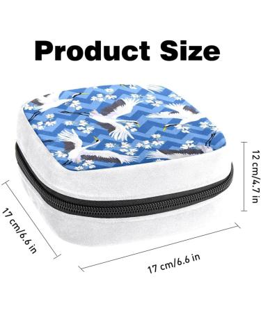 Sanitary Napkin Storage Bag | Period Tampon Makeup Pad Pouch | Animal Birds Flowers Color528 - Buy Online on GoSupps.com