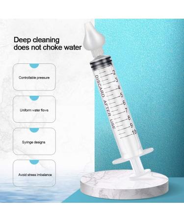 Baby Nasal Aspirators Set | Portable Infant Nose Cleaner | 10ml Professional Nasal Irrigator | Reusable Silicone Tips | For 4+ Month Infants - Buy Online on GoSupps.com