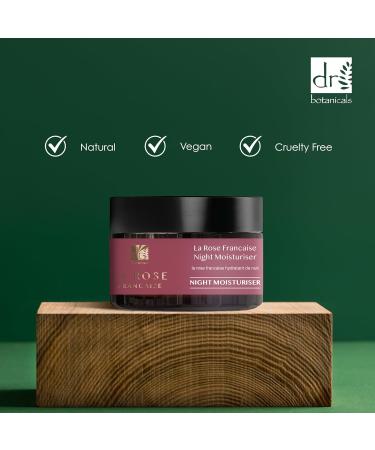 Dr Botanicals La Rose Fran aise Anti-Aging Night Moisturizer 50ml | Reduces the appearance of fine lines and wrinkles | Soothes and hydrates skin - Buy Online on GoSupps.com
