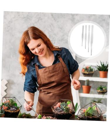 Plafope 4-Part Pink Eyelash Extension Tweezers Set - Stainless Steel Precision Tools for Perfect Eyelashes & Garden Tasks - Buy Online on GoSupps.com