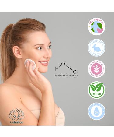 CulmBoo Hypochlorous Acid Spray for Face & Skin - HOCl Acne Prone Skin Eczema Natural Tattoo Aftercare Piercing Aftercare Spray Eye Lash Cleanser Face Mist Toner Wound Care Cleanser 16 Fl Oz - Buy Online on GoSupps.com