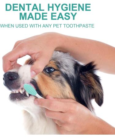 Frienda 7-Piece Pet Toothbrush Set | Double-Sided Soft Silicone Dental Brush Kit for Dogs & Cats | Curved Handle for Easy Cleaning - Buy Online on GoSupps.com