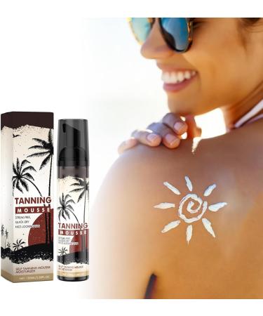 Self-tanning bronzer essence sunless tanner essence self-tanning body and face tanning cream for solarium and outdoors tanning cream solarium face tanning essence - Buy Online on GoSupps.com