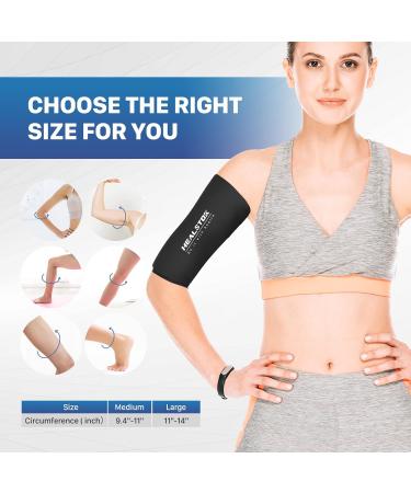 Freeze Sleeve Ice Pack for Elbow & Knee - Reusable Flexible Gel Wrap for Hot & Cold Therapy - Pain Relief for Tendonitis, Tennis Elbow, Arms, Thighs, Calves - Black - Buy Online on GoSupps.com