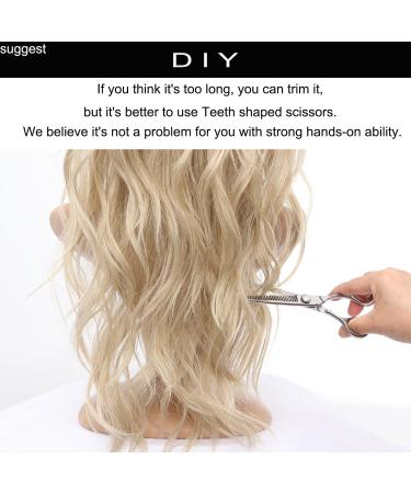 Blonde Mullet Wig for Women - 22 inch Long Synthetic Pixie Cut with Bangs and Fringe for Party and Cosplay - Buy Online on GoSupps.com